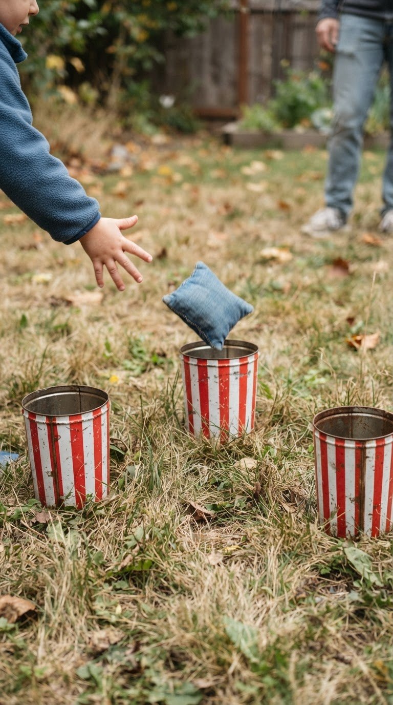 The Vintage Popcorn Bucket Beanbag Toss