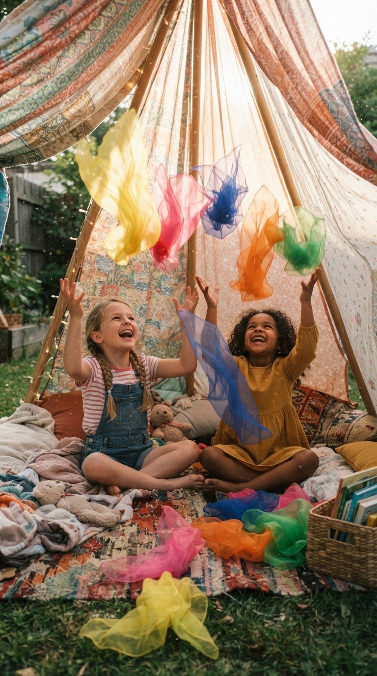 Juggling Scarves and Cotton Ball Stars Academy