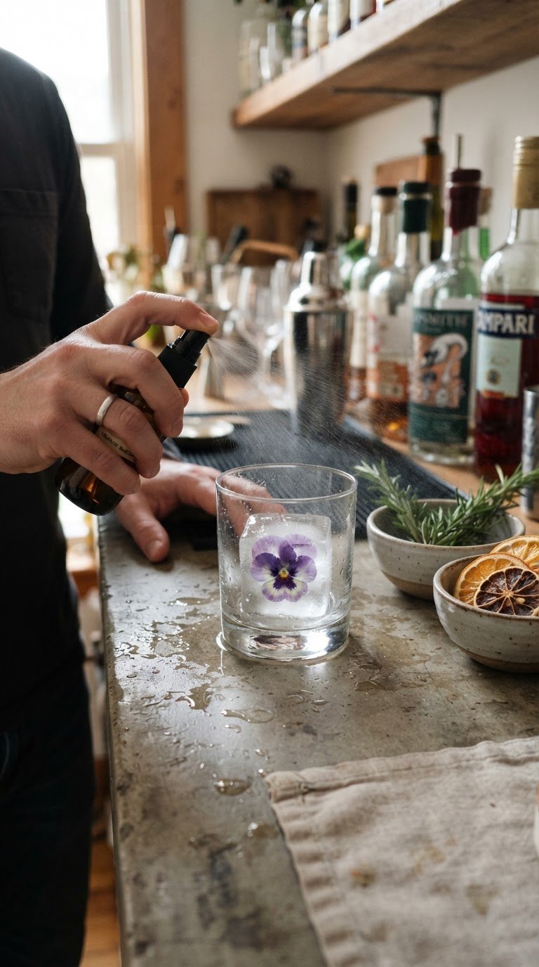 The Botanical Cocktail Mist and Floral Ice Bar