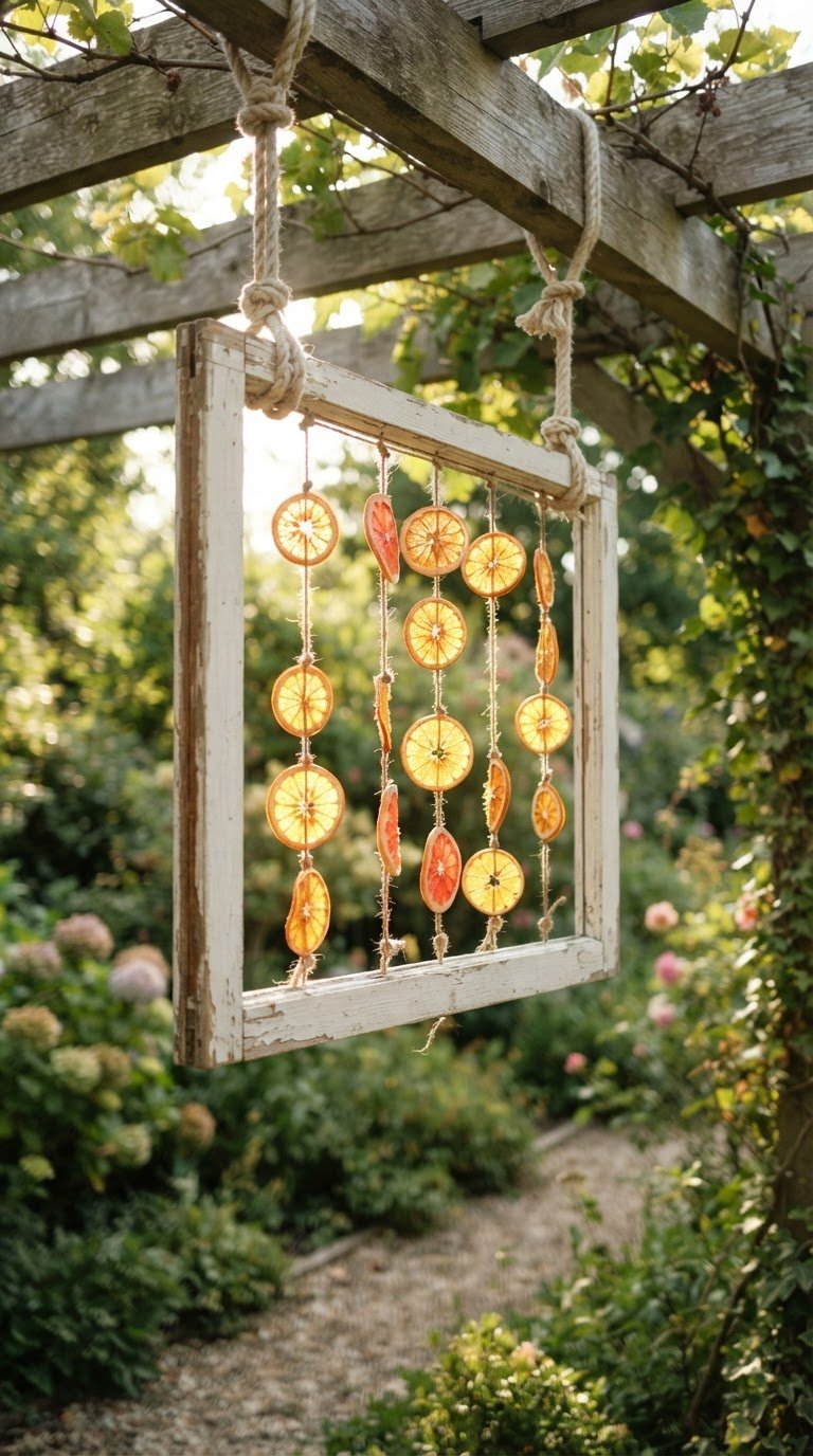 The Hanging Citrus-Sash Window Frame Backdrop