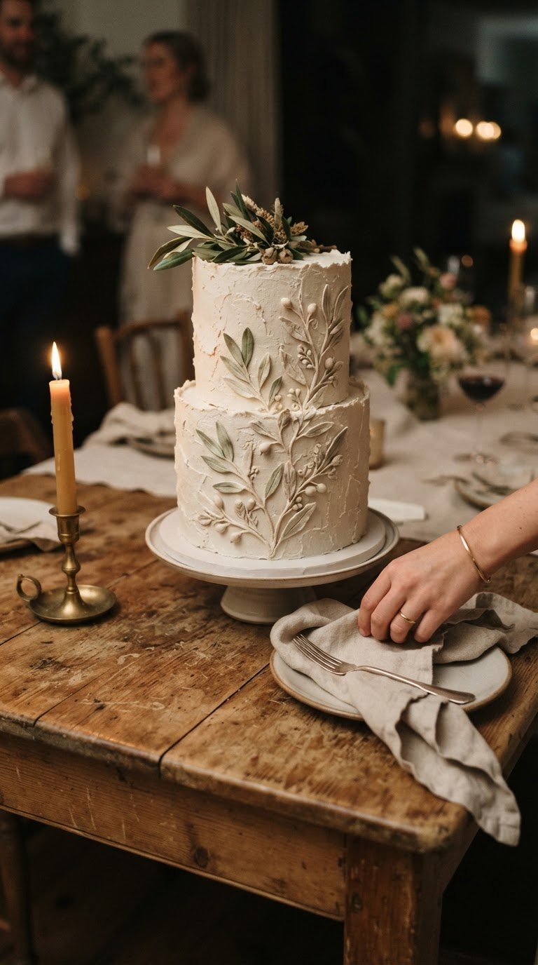 The Bas-Relief Sculpted Plaster-Style Cake